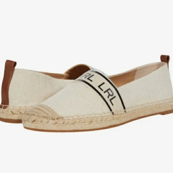 Lauren Ralph Lauren Cream Espadrilles Classic Design - Picture 7 of 8